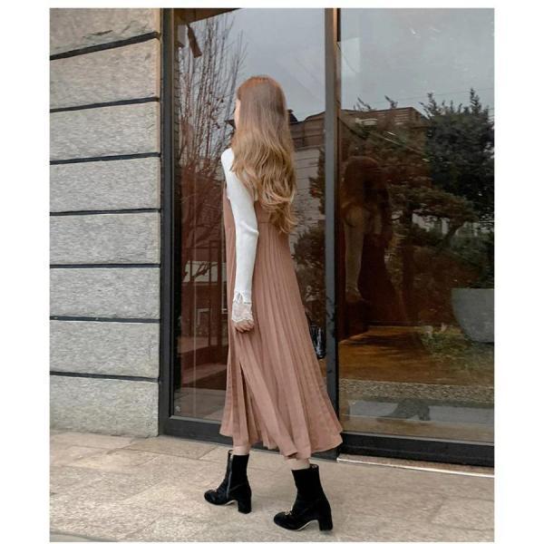 ワンピース レディース 40代ワンピース 秋冬新作 キャミワンピース きれいめ 無地ワンピース プリーツスカート キャミソール オシャレ 通勤 お出かけ 大人 30代 ワンピース レディース 40代ワンピース 秋冬新作 キャミワンピース きれいめ 無地ワンピース プリーツスカート キャミソール オシャレ 通勤 お出かけ 大人 30代