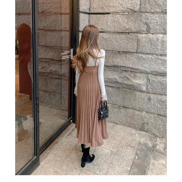 ワンピース レディース 40代ワンピース 秋冬新作 キャミワンピース きれいめ 無地ワンピース プリーツスカート キャミソール オシャレ 通勤 お出かけ 大人 30代 ワンピース レディース 40代ワンピース 秋冬新作 キャミワンピース きれいめ 無地ワンピース プリーツスカート キャミソール オシャレ 通勤 お出かけ 大人 30代