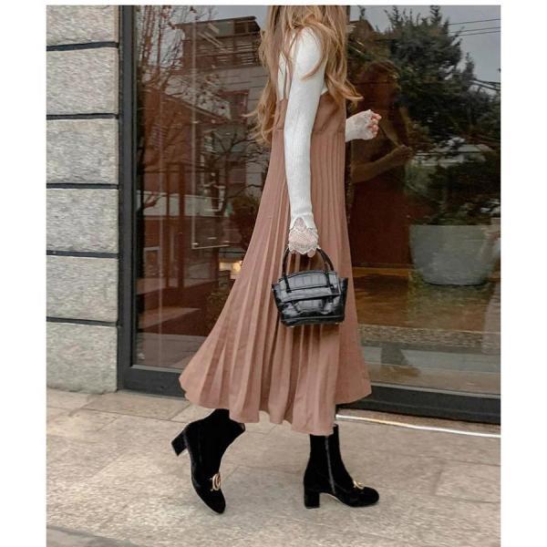 ワンピース レディース 40代ワンピース 秋冬新作 キャミワンピース きれいめ 無地ワンピース プリーツスカート キャミソール オシャレ 通勤 お出かけ 大人 30代 ワンピース レディース 40代ワンピース 秋冬新作 キャミワンピース きれいめ 無地ワンピース プリーツスカート キャミソール オシャレ 通勤 お出かけ 大人 30代