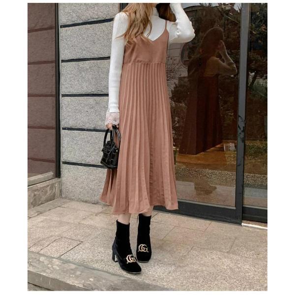 ワンピース レディース 40代ワンピース 秋冬新作 キャミワンピース きれいめ 無地ワンピース プリーツスカート キャミソール オシャレ 通勤 お出かけ 大人 30代 ワンピース レディース 40代ワンピース 秋冬新作 キャミワンピース きれいめ 無地ワンピース プリーツスカート キャミソール オシャレ 通勤 お出かけ 大人 30代