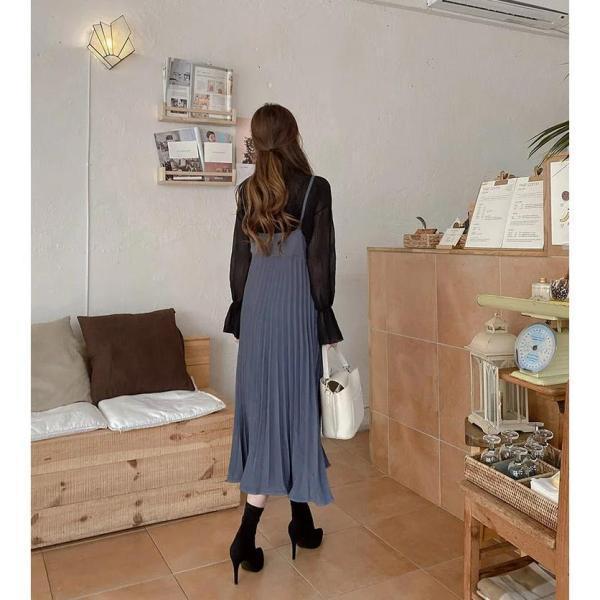 ワンピース レディース 40代ワンピース 秋冬新作 キャミワンピース きれいめ 無地ワンピース プリーツスカート キャミソール オシャレ 通勤 お出かけ 大人 30代 ワンピース レディース 40代ワンピース 秋冬新作 キャミワンピース きれいめ 無地ワンピース プリーツスカート キャミソール オシャレ 通勤 お出かけ 大人 30代