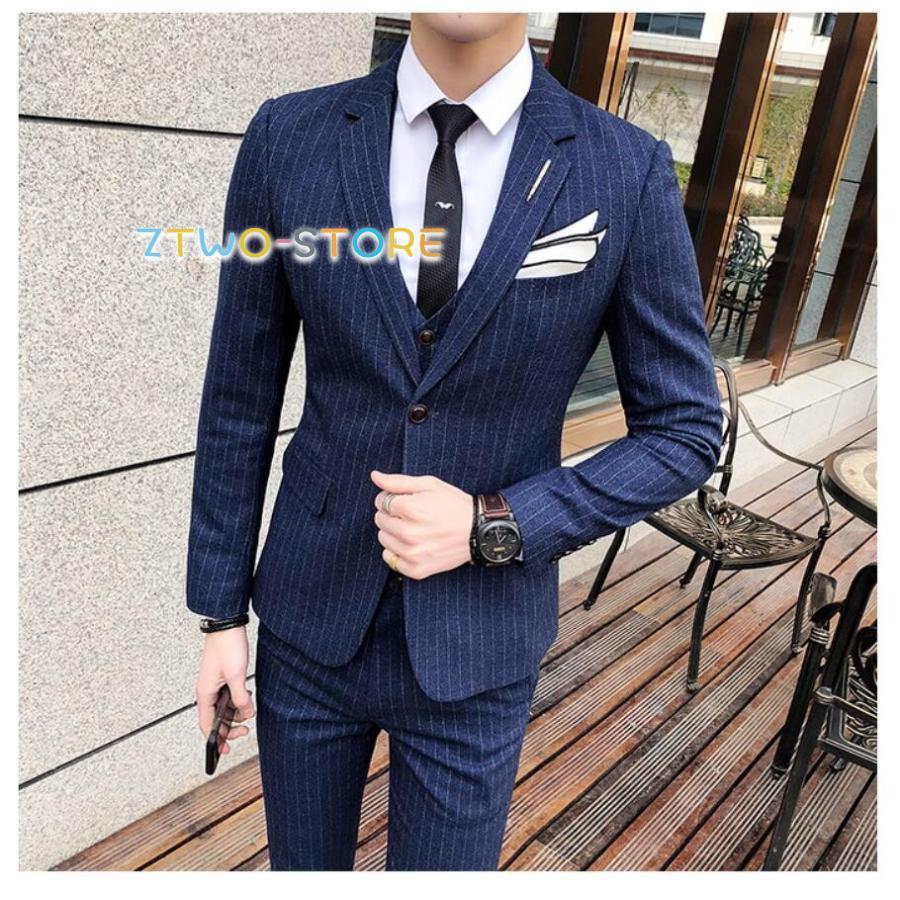 新作 メンズスーツ 3点セットスーツ カッコイイ 2つボタンスーツ フォーマルスーツ 結婚式 二次会 成人式 卒業式 就職活 ビジネススーツ 披露宴 ストライプ 新作 メンズスーツ 3点セットスーツ カッコイイ 2つボタンスーツ フォーマルスーツ 結婚式 二次会 成人式 卒業式 就職活 ビジネススーツ 披露宴 ストライプ