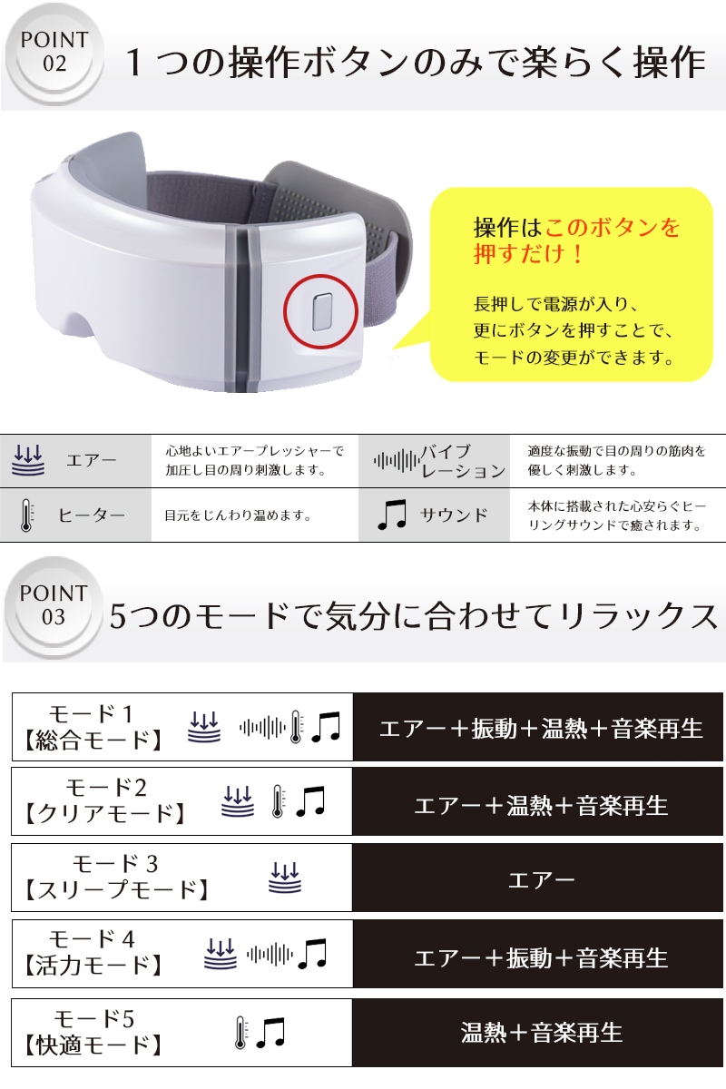 目元エステ アイウォーマー アイケア 目 こめかみ リラックス ホットアイマスク コードレス 充電式 振動 3D 折りたたみ 男女兼用 プレゼント ギフト