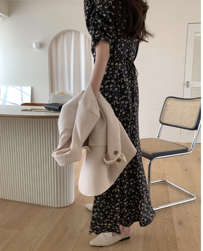 ワンピース レディース カシュクールワンピース ロングワンピース S M L XL 韓国 ロング丈 半袖 Vネック かわいい 大人可愛い きれいめ 上品 エレガント 清楚 フェミニン おしゃれ お洒落