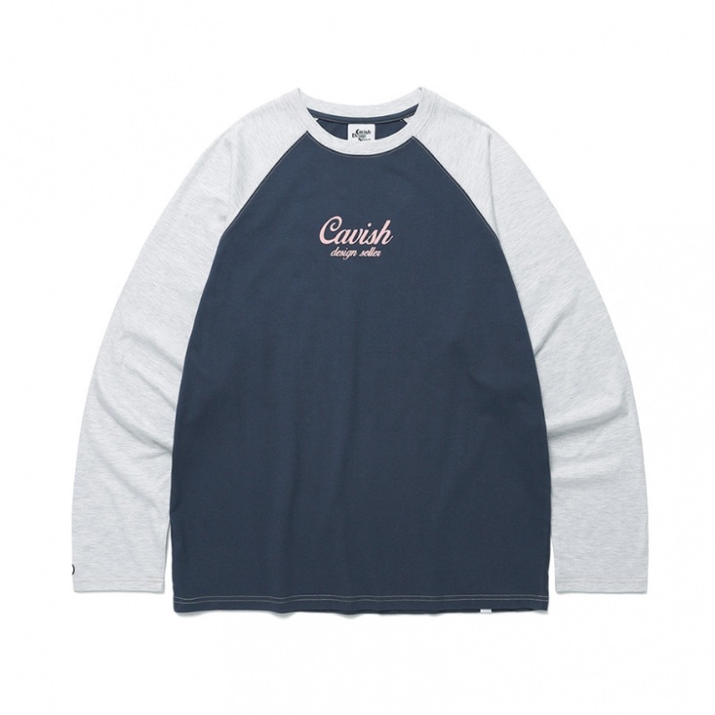 キャビッシュラグランスターロゴ LS Tシャツネイビー (CV2CFUT551A)