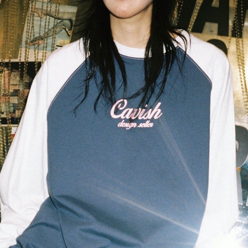 キャビッシュラグランスターロゴ LS Tシャツネイビー (CV2CFUT551A)