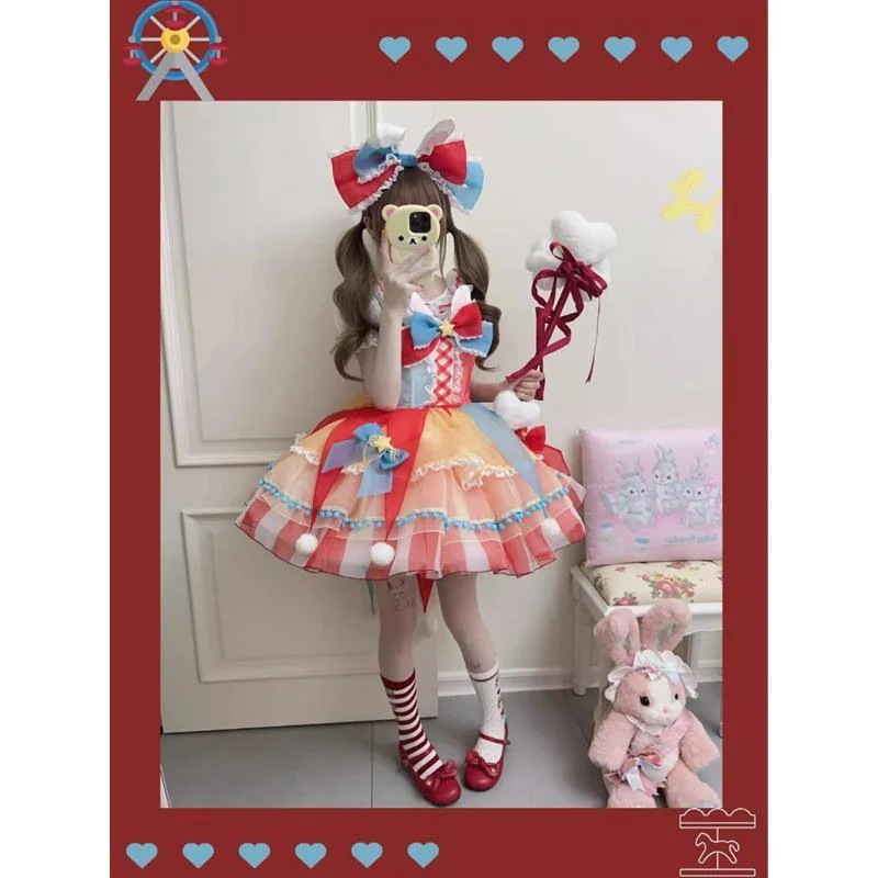 現品新品9割引-【兎兎楽園】道化師cos服ハロウィーンロリータlolitaワンピース 現品新品9割引-【兎兎楽園】道化師cos服ハロウィーンロリータlolitaワンピース