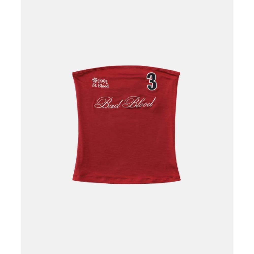 BADBLOOD Classic Logo Tube Top Red w-tnk25-019 BADBLOOD Classic Logo Tube Top Red w-tnk25-019