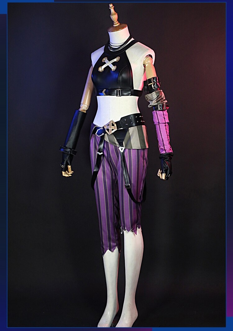 アーケイン ジンクス リーグオブレジェンド LoL Jinx コスチューム コスプレ衣装 アーケイン ジンクス リーグオブレジェンド LoL Jinx コスチューム コスプレ衣装
