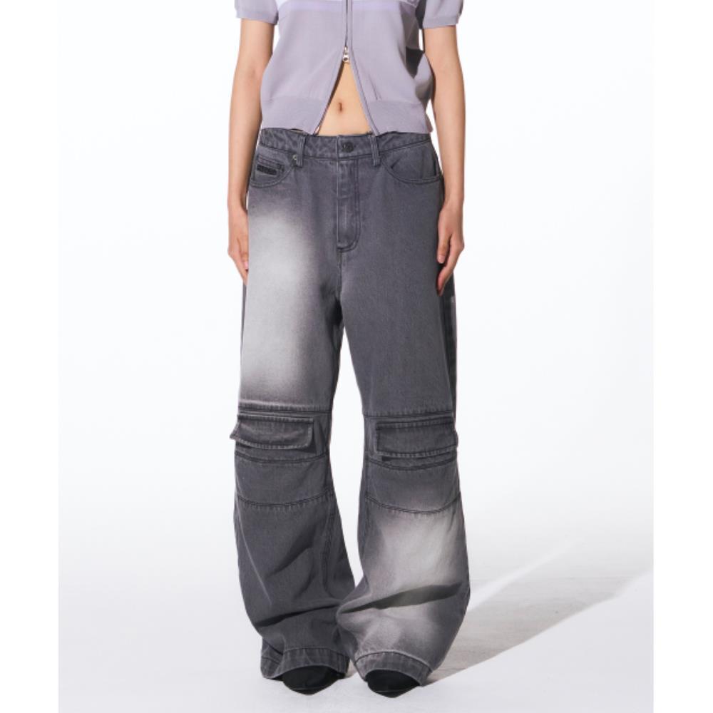 PRENDA FAKE POCKET DENIM PANTS GRAY PRTFSUDP12WC4 PRENDA FAKE POCKET DENIM PANTS GRAY PRTFSUDP12WC4