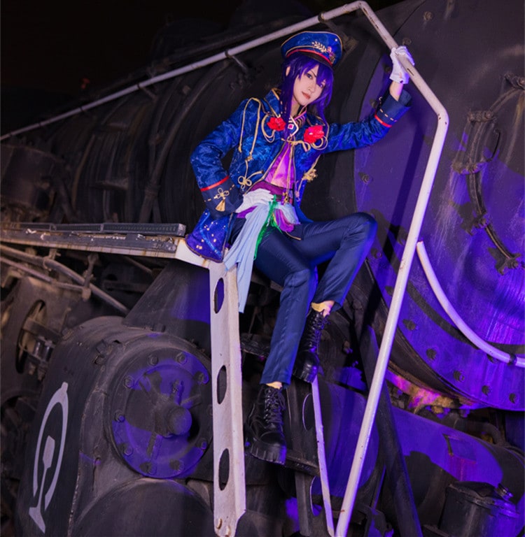 あんさんぶるスターズ 雪舞う冬の猫と椿列車 神崎颯馬 鬼龍紅郎 蓮巳敬人 コスプレ衣装 コスチューム