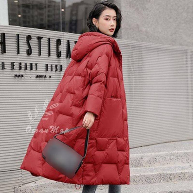 ダウンジャケット レディース フード付き ダウン コート 秋冬春 軽量 防風 防寒 暖かいロングコート ダウンジャケット ライトダウン スリム ファション 体型カバー 韓国風 アウター ウィンタージャ