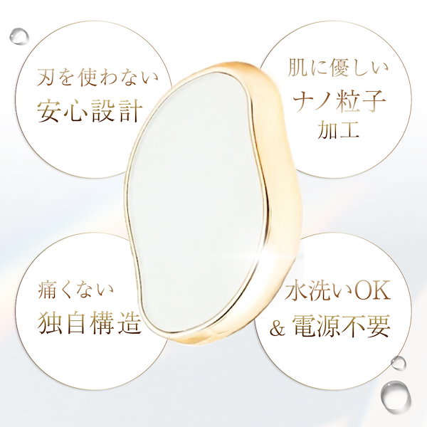 Qoo10] LOABI 脱毛 こするだけ ナノガラス 除毛 ガラ