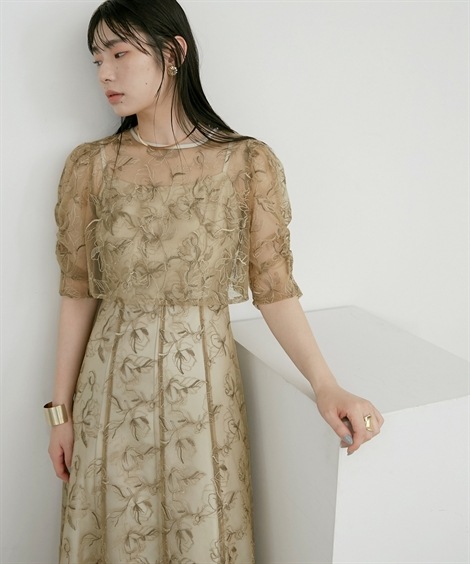 ドレス 結婚式・お呼ばれ・パーティー・オケージョンドレス 刺繍ボレロ+ロング丈ワンピースドレス 大きいサイズ有 Callarus ドレス 結婚式・お呼ばれ・パーティー・オケージョンドレス 刺繍ボレロ+ロング丈ワンピースドレス 大きいサイズ有 Callarus