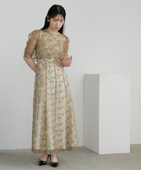 ドレス 結婚式・お呼ばれ・パーティー・オケージョンドレス 刺繍ボレロ+ロング丈ワンピースドレス 大きいサイズ有 Callarus ドレス 結婚式・お呼ばれ・パーティー・オケージョンドレス 刺繍ボレロ+ロング丈ワンピースドレス 大きいサイズ有 Callarus