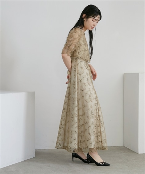 ドレス 結婚式・お呼ばれ・パーティー・オケージョンドレス 刺繍ボレロ+ロング丈ワンピースドレス 大きいサイズ有 Callarus ドレス 結婚式・お呼ばれ・パーティー・オケージョンドレス 刺繍ボレロ+ロング丈ワンピースドレス 大きいサイズ有 Callarus