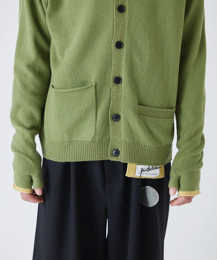 Qoo10 ダイエットブッチャースリムスキン 無地 ミドル ボタン ポケット