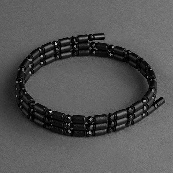 ループ ブラックスピネル 50(全長50cm) ネックレス アンクレット アクセサリー 体幹 バランス ゴルフ スイング 安定 飛距離