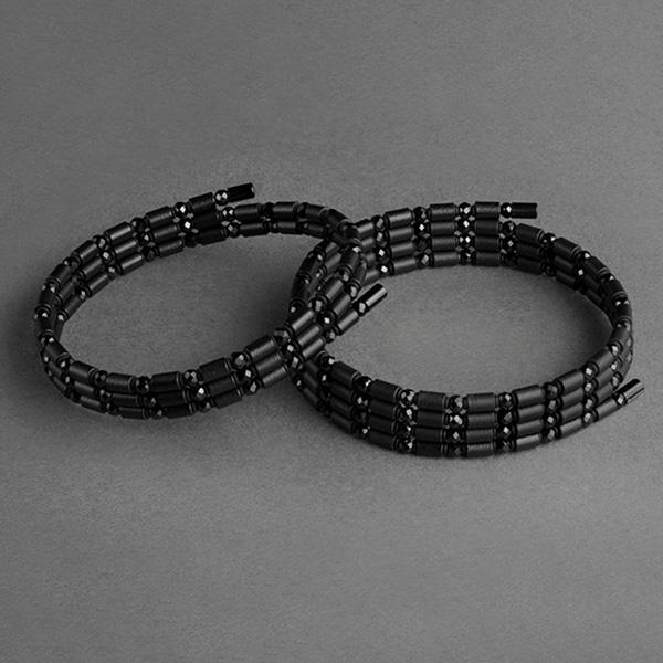 ループ ブラックスピネル 50(全長50cm) ネックレス アンクレット アクセサリー 体幹 バランス ゴルフ スイング 安定 飛距離