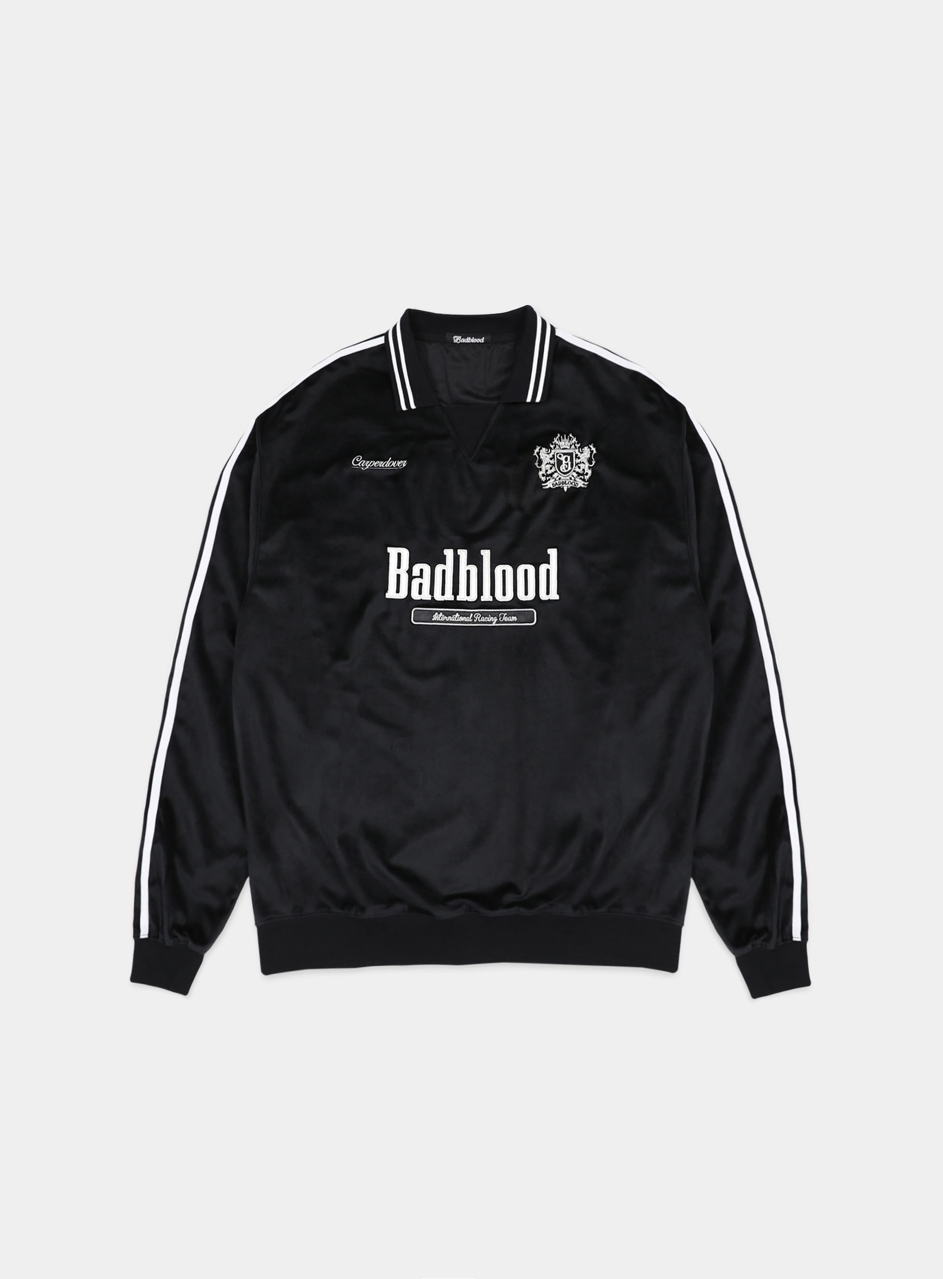 【BADBLOOD】 SPORTS CLUB VELVET SWEATSHIRT : BLACK 【BADBLOOD】 SPORTS CLUB VELVET SWEATSHIRT : BLACK