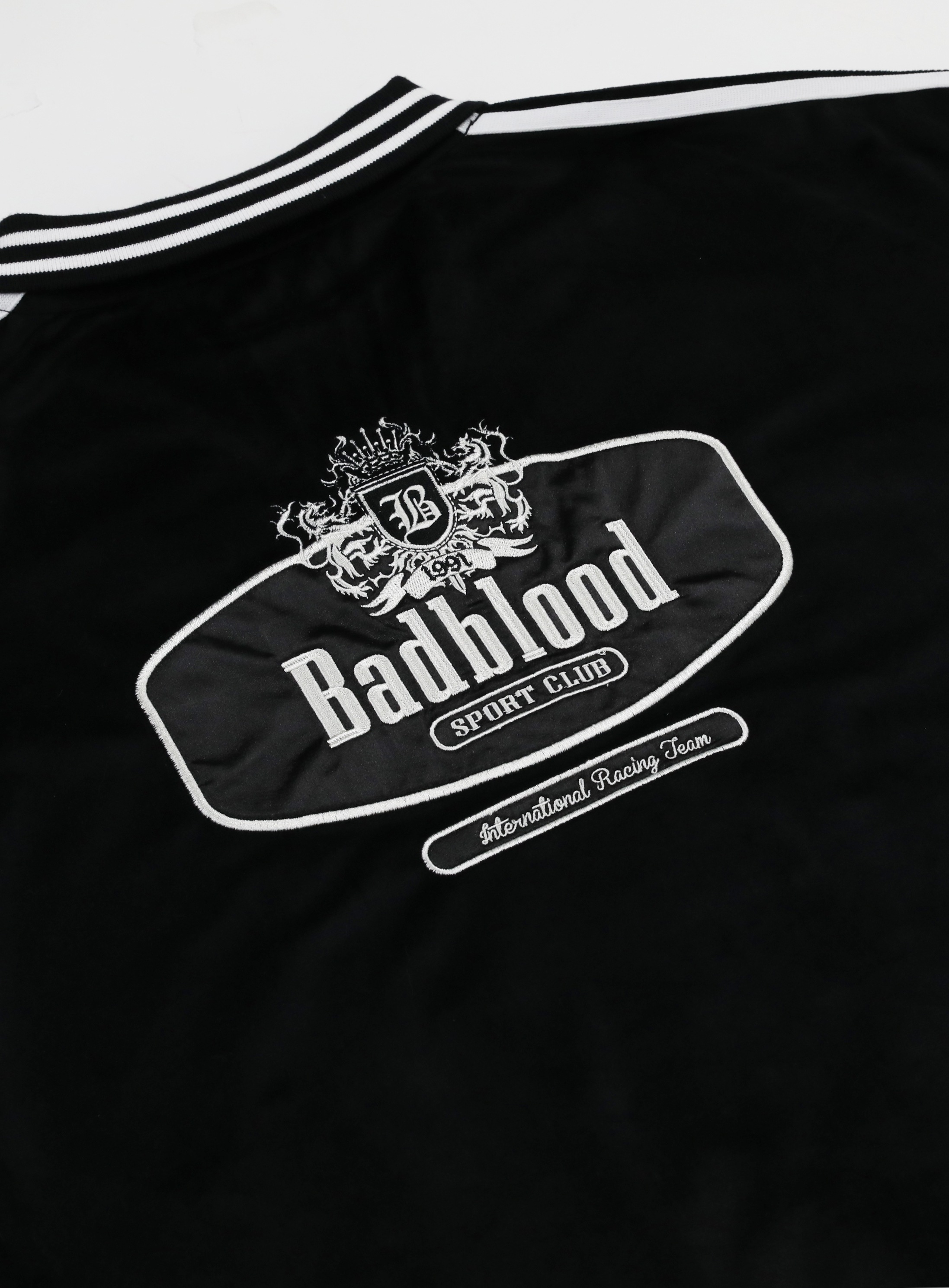 【BADBLOOD】 SPORTS CLUB VELVET SWEATSHIRT : BLACK 【BADBLOOD】 SPORTS CLUB VELVET SWEATSHIRT : BLACK