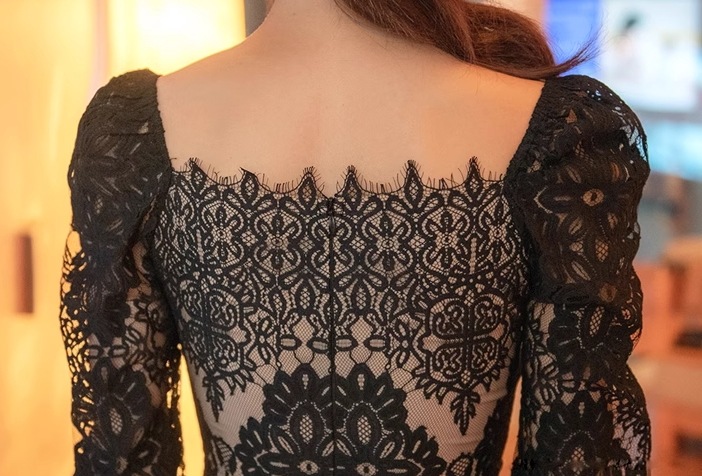 レディース ドレス パーティードレス ブラックドレス パーティー 膝下 ミモレ 膝丈 長袖 スクエアネック タイト スリム 細身 レース プルオーバー きれいめ 大人可愛い 上品 おしゃれ かっこいい レディース ドレス パーティードレス ブラックドレス パーティー 膝下 ミモレ 膝丈 長袖 スクエアネック タイト スリム 細身 レース プルオーバー きれいめ 大人可愛い 上品 おしゃれ かっこいい