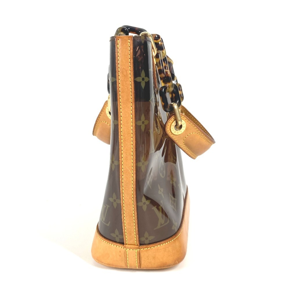 ショルダーバッグ M92502 カバ アンブル PM モノグラムビニール トートバッグ クリアバッグ チェーン 肩掛け ビーチバッグ ビニール ブラウン