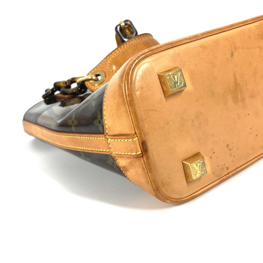 ショルダーバッグ M92502 カバ アンブル PM モノグラムビニール トートバッグ クリアバッグ チェーン 肩掛け ビーチバッグ ビニール ブラウン