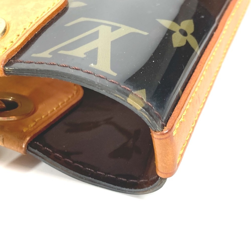 ショルダーバッグ M92502 カバ アンブル PM モノグラムビニール トートバッグ クリアバッグ チェーン 肩掛け ビーチバッグ ビニール ブラウン