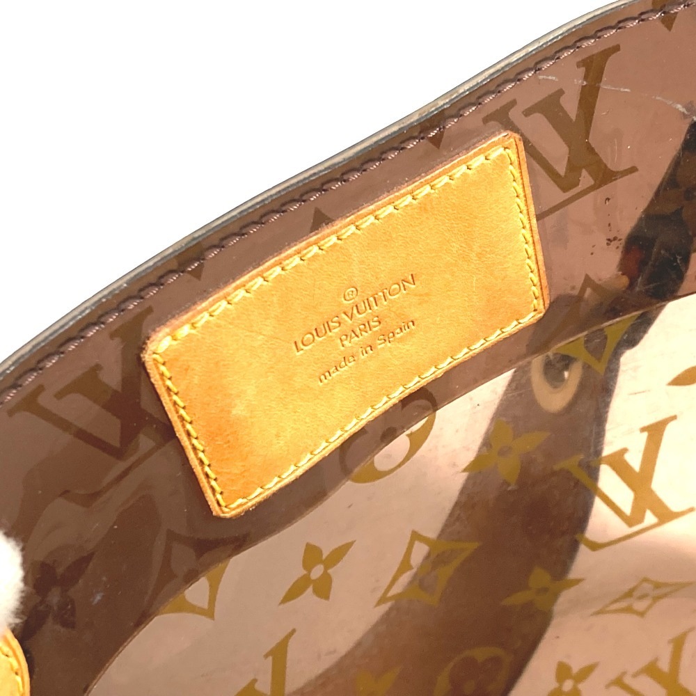 ショルダーバッグ M92502 カバ アンブル PM モノグラムビニール トートバッグ クリアバッグ チェーン 肩掛け ビーチバッグ ビニール ブラウン