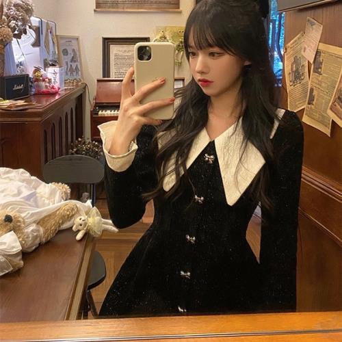 【急速出荷 2025年新作】ワンピース ミニワンピース 量産型 地雷型 お嬢様 韓国 原宿系 ゴスロリ ゴシック ロリータ ベルベット 韓国 無地 Vネック 春 秋 冬 長袖 ミニ丈 ショート丈 おし 【急速出荷 2025年新作】ワンピース ミニワンピース 量産型 地雷型 お嬢様 韓国 原宿系 ゴスロリ ゴシック ロリータ ベルベット 韓国 無地 Vネック 春 秋 冬 長袖 ミニ丈 ショート丈 おし