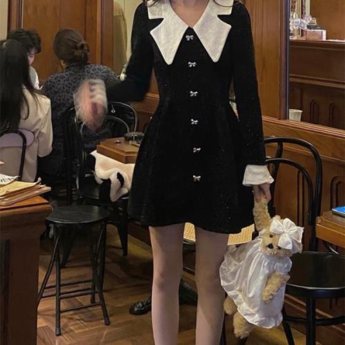 【急速出荷 2025年新作】ワンピース ミニワンピース 量産型 地雷型 お嬢様 韓国 原宿系 ゴスロリ ゴシック ロリータ ベルベット 韓国 無地 Vネック 春 秋 冬 長袖 ミニ丈 ショート丈 おし 【急速出荷 2025年新作】ワンピース ミニワンピース 量産型 地雷型 お嬢様 韓国 原宿系 ゴスロリ ゴシック ロリータ ベルベット 韓国 無地 Vネック 春 秋 冬 長袖 ミニ丈 ショート丈 おし