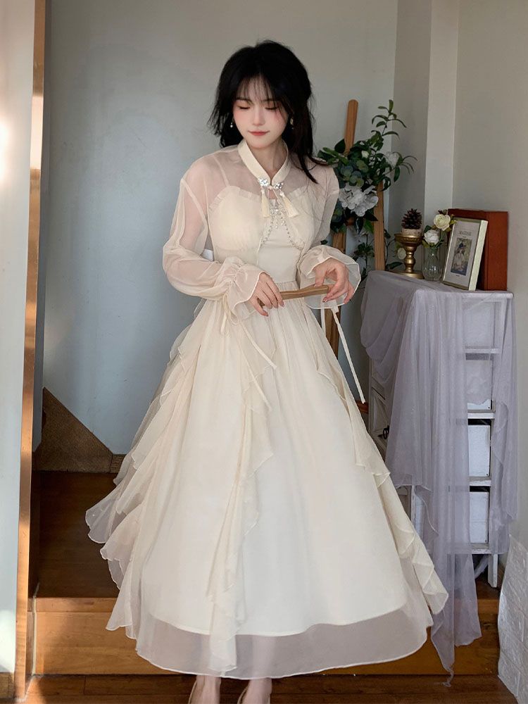 新作 エレガント ロリータ ティーブレイクドレス 春夏 中国風 ワンピース 二点セット コスプレ 新作 エレガント ロリータ ティーブレイクドレス 春夏 中国風 ワンピース 二点セット コスプレ