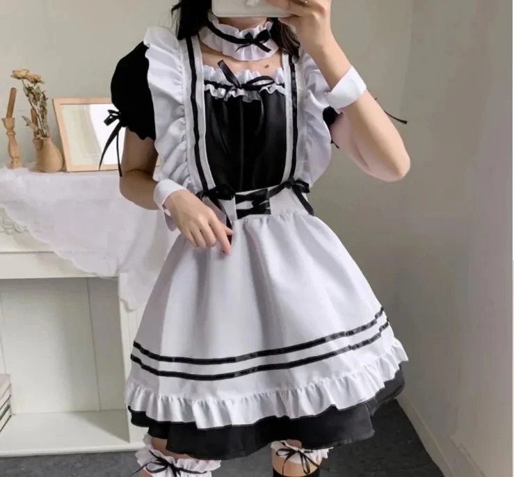 女性のための黒のロリータドレス コスプレ衣装 愛らしい ピンク ハロウィーンの服 新しいコレクション 女性のための黒のロリータドレス コスプレ衣装 愛らしい ピンク ハロウィーンの服 新しいコレクション