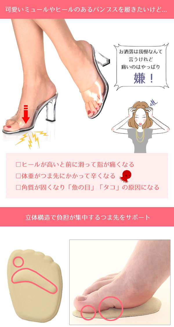 トップ パンプス 先 が 痛い