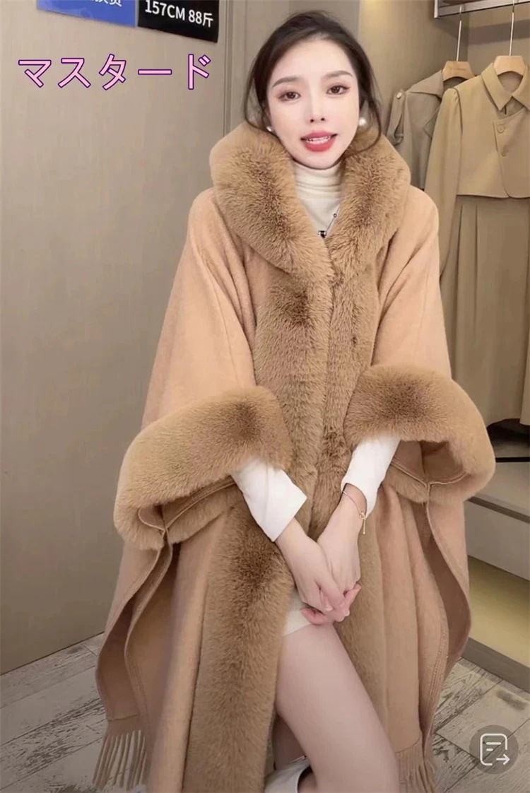 激安セール ポンチョ コート カジュアル 暖かい 生放送 厚手 タートルネック フード付き ゆったりする 快適である ニットストール マントメガ割