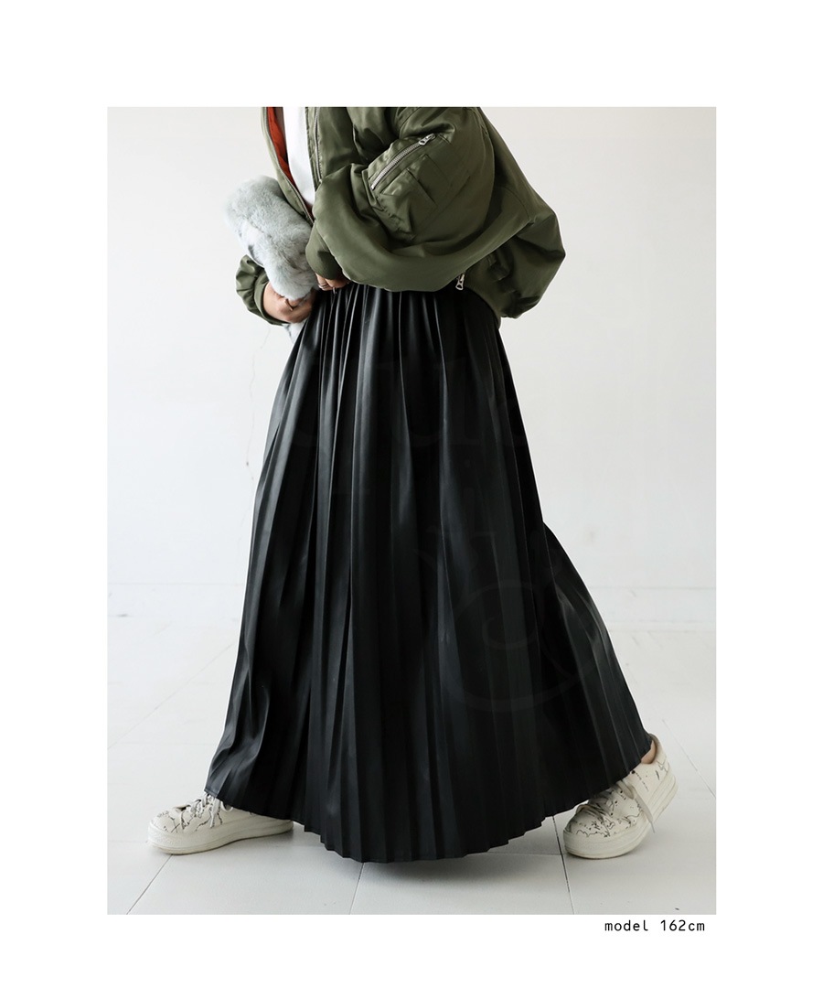 プリーツスカート スカート レディース ボトムス ロング ・メール便不可