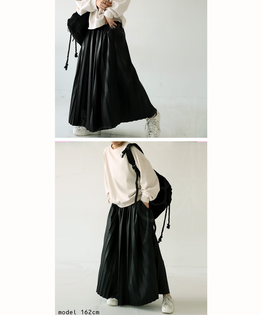 プリーツスカート スカート レディース ボトムス ロング ・メール便不可