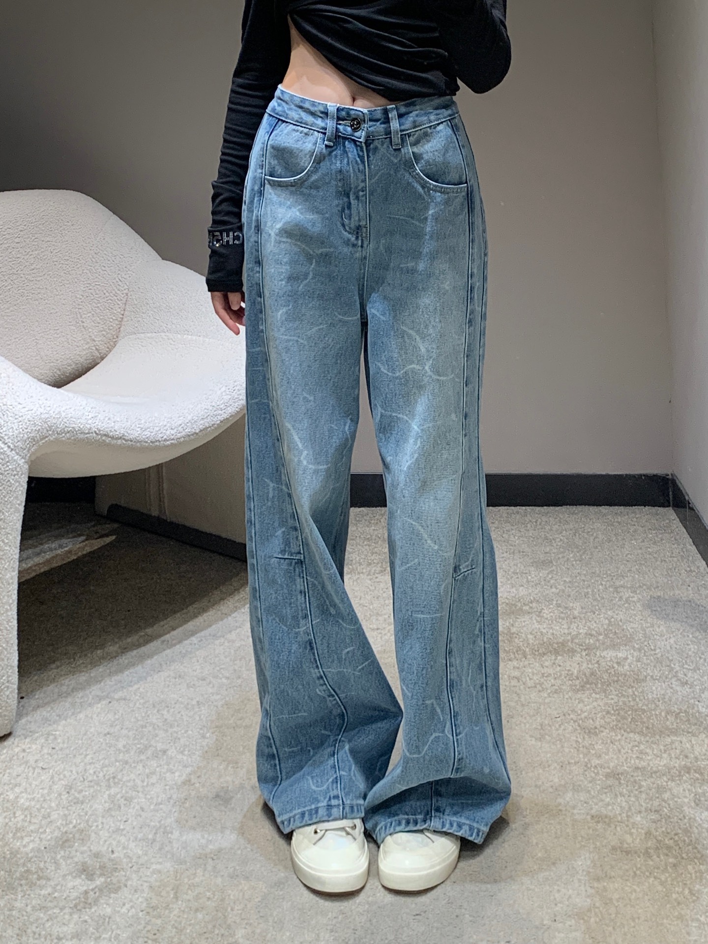 マーベルウェーブウォッシングデニムパンツ マーベルウェーブウォッシングデニムパンツ