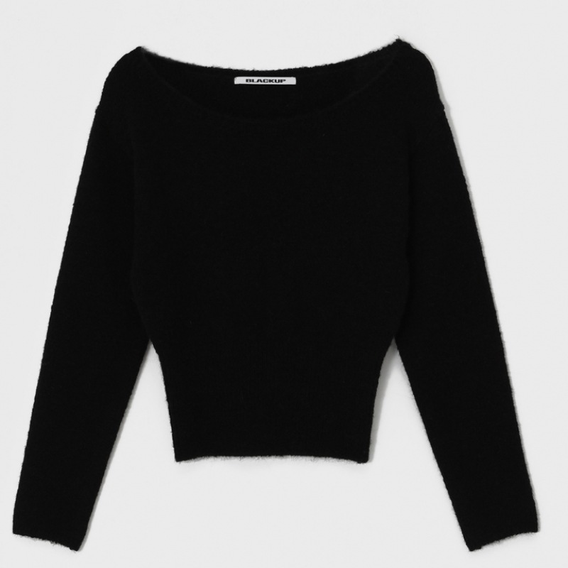 ブラックアップ [MADE] モンドリンアルパカオフショルダーニット