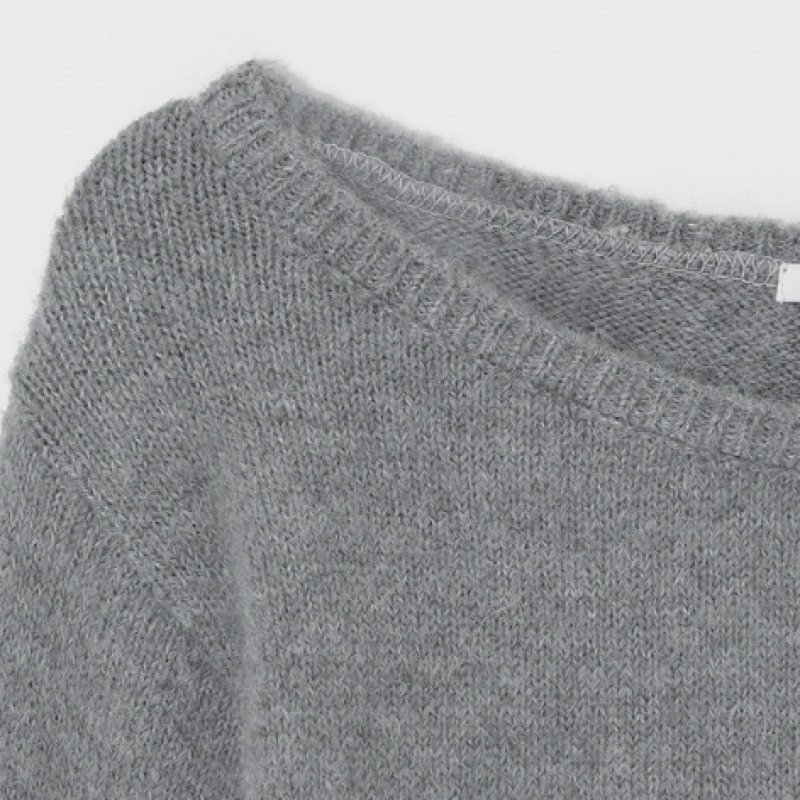 ブラックアップ [MADE] モンドリンアルパカオフショルダーニット