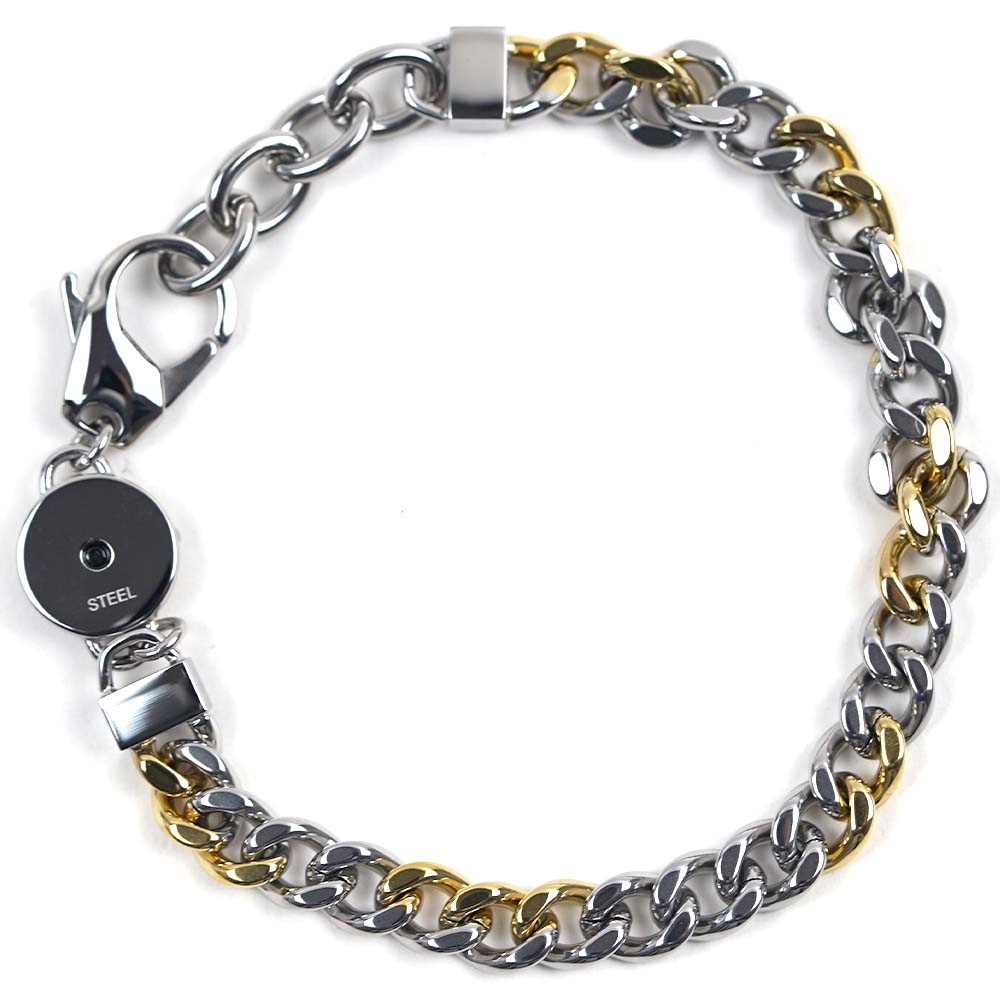 ✨️未使用級✨️ DIESEL チェーンブレスレット Gold＆Silverコンビ 楽天市場】DIESEL ディーゼル メンズ レディースゴールド