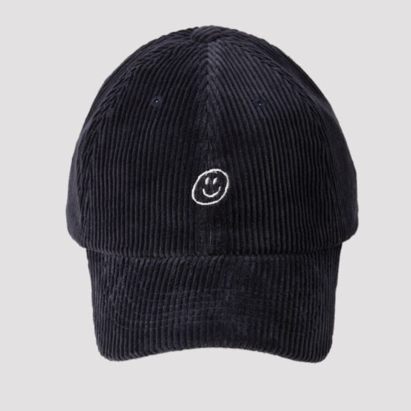 ★SEVENTEEN ジュン着用★関税込★ooowl★CORDUROY CAP LOVE SEVENTEENジュンフィ着用 [ooowl] CORDUROY CAP LOVE DARK NAVY