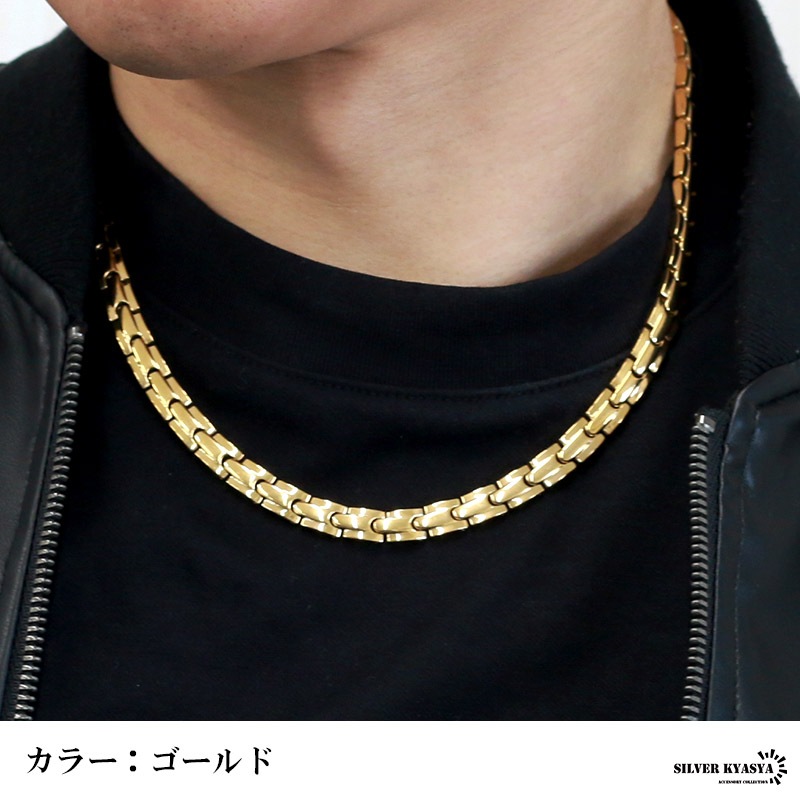 磁気ネックレス チタン 5カラー [n639]