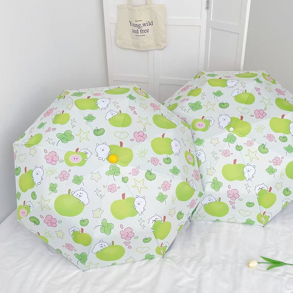 自分ツッコミくま　ビニール傘(全柄) Qoo10] 自分ツッコミくまナガノのくま 全自動雨傘