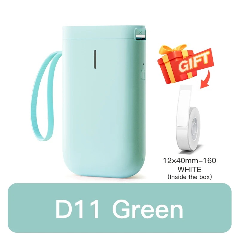 Niimbot-ミニサーマルプリンターh1s,粘着ラベルメーカー用の連続ラベル印刷機付き