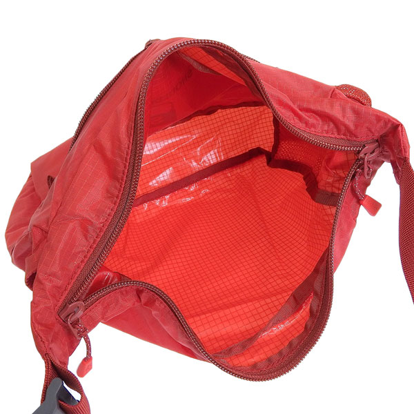モンベル バック メンズ レディース ショルダーバッグ ナイロン レッド ポケッタブルライトショルダーS Pocketable Light Shoulder Bag S 1123969RD mont