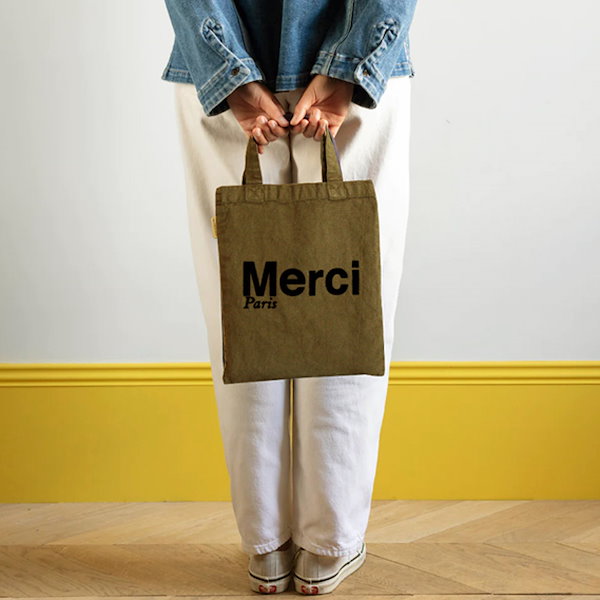 Merci メルシーパリ トートバッグ コットンBIO製 新品未使用 Qoo10] MERCIALAMOUR メルシーパリ コットンBIO製 レディー