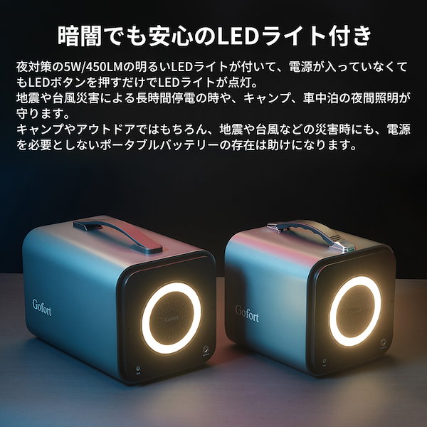 Qoo10] Gofort ポータブル電源 600W