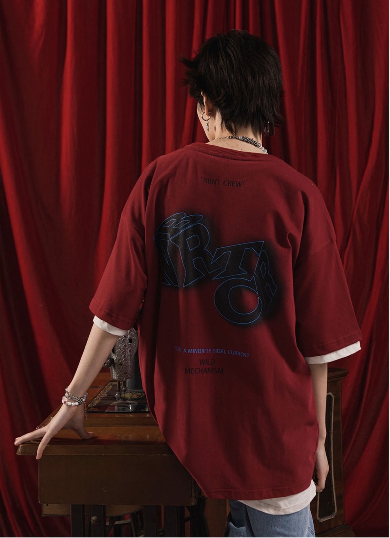 数少ない2022夏服男女兼用半袖ゆったり３D図Tシャツ